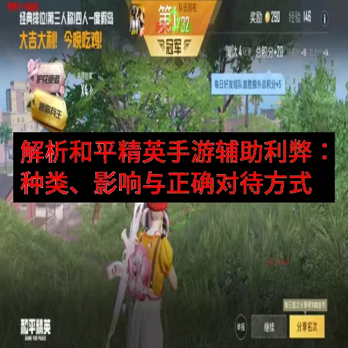 解析和平精英手游辅助利弊：种类、影响与正确对待方式